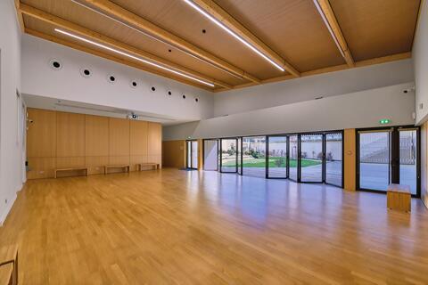 Auditorium Cité vide vue jardin 