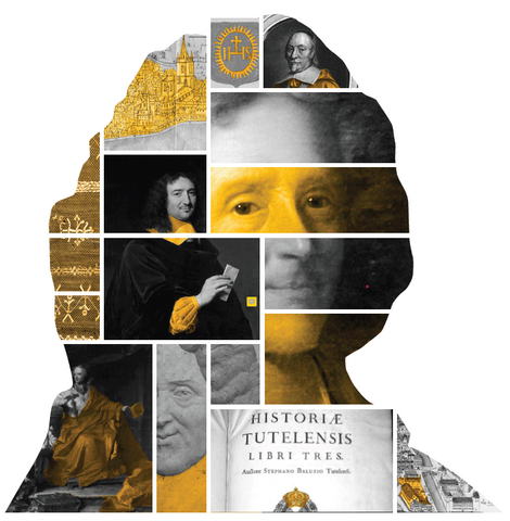 Composition graphique autour d'Etienne Baluze