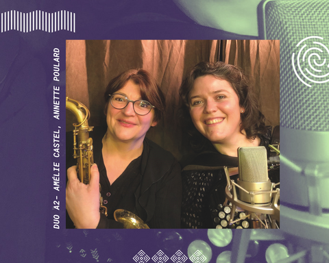 Une saxophoniste et une accordéoniste